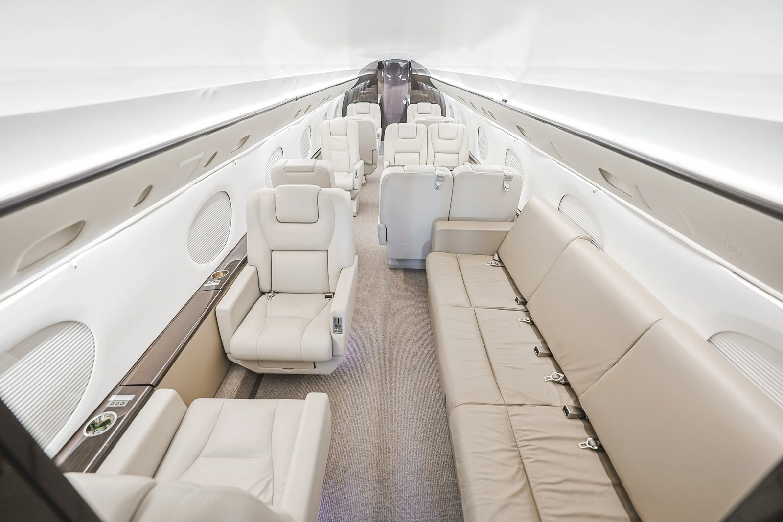 A cabin configured for the group