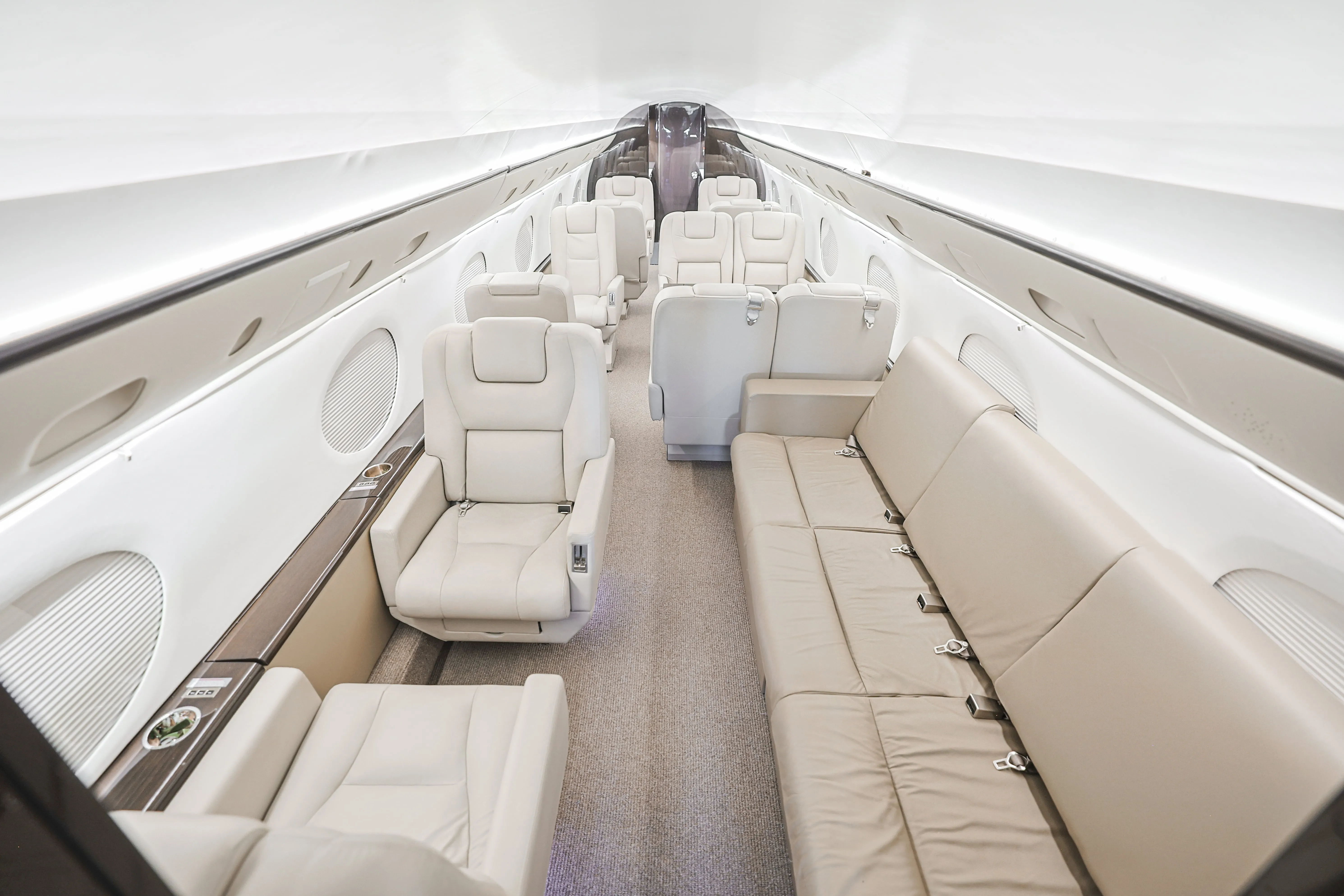 A cabin configured for the group
